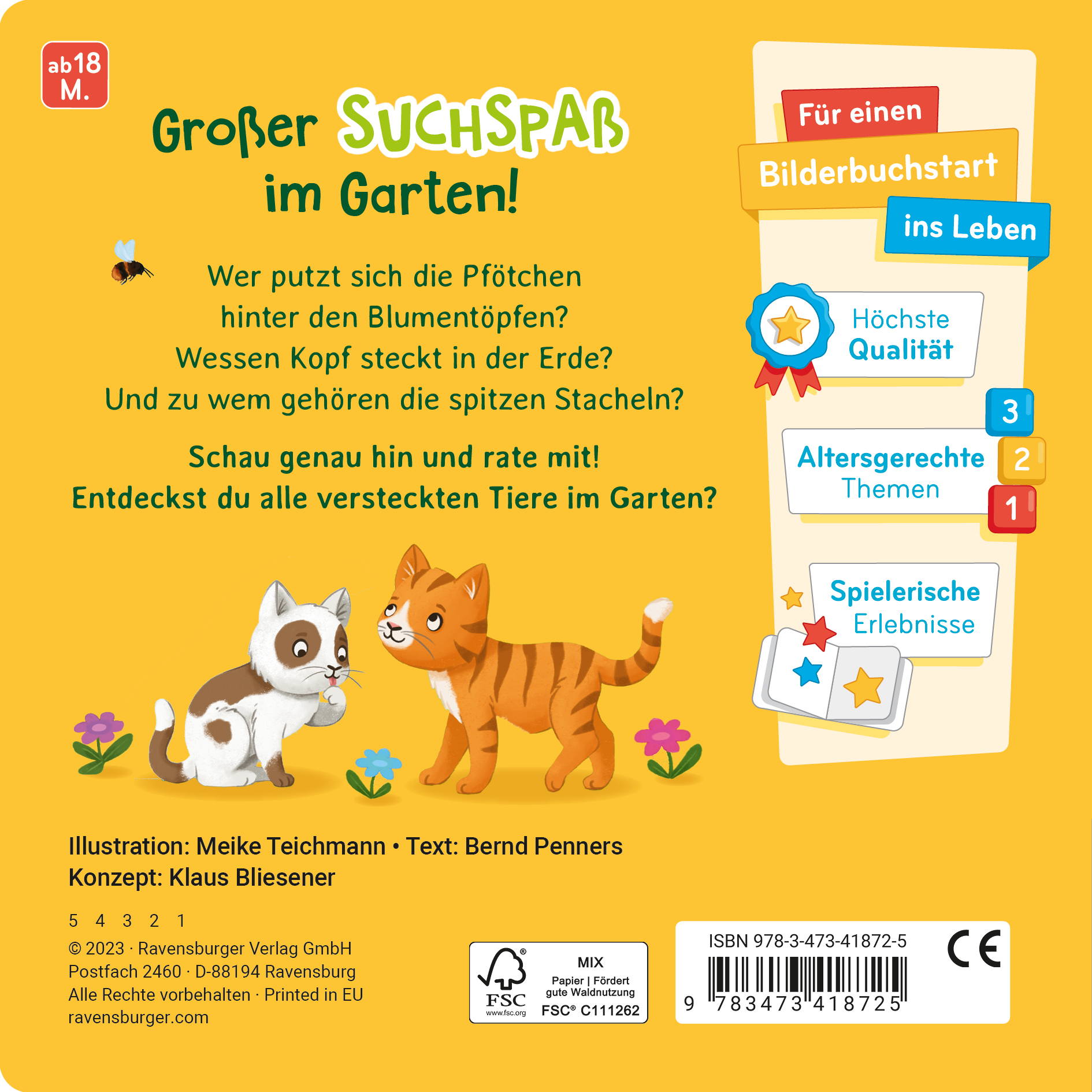 Spielwaren Express - Ravensburger Buch Pappbilderbuch Rate mal Wer lebt im  Garten? 41872