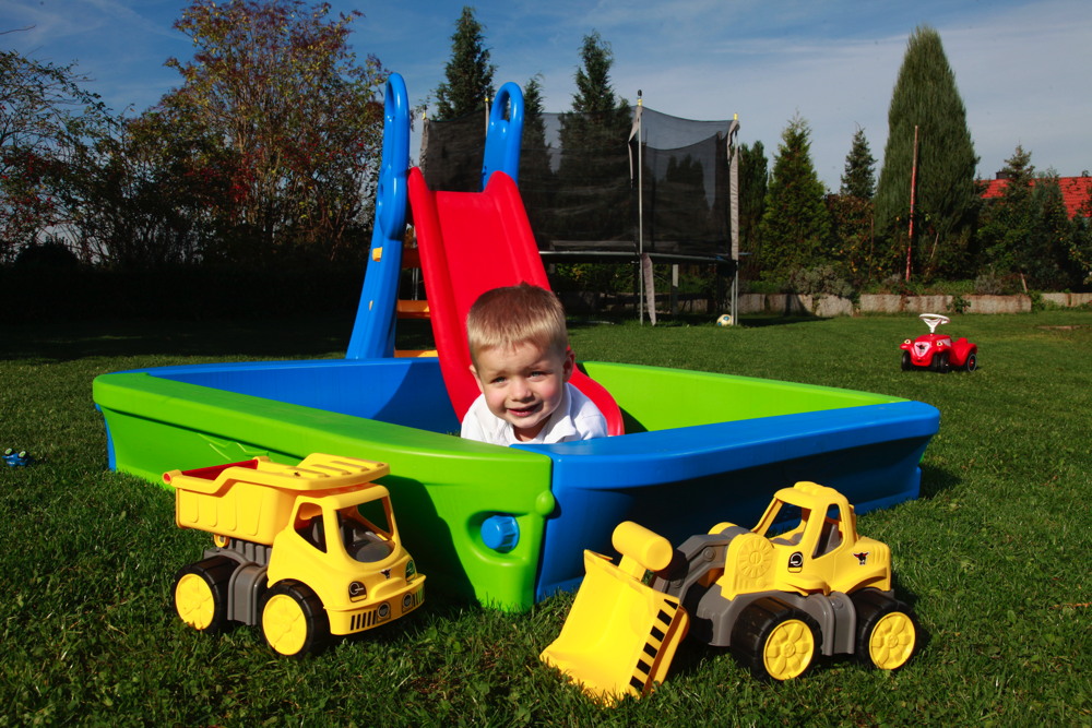 Spielwaren Express BIG Outdoor Spielzeug Garten Rutsche Fun Slide rot