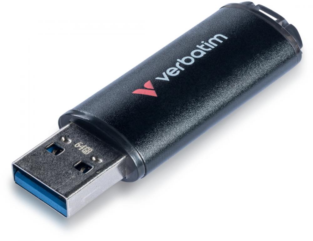 Verbatim USB Stick 64GB Speicherstick V200 Metal schwarz USB 3.2 Gen 1
