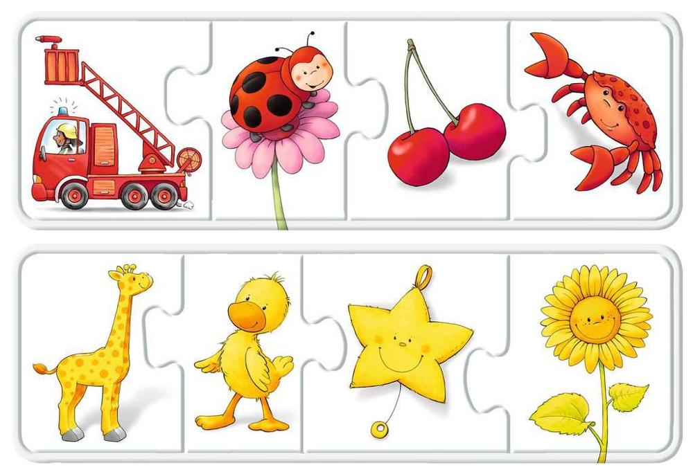 6 x 4 Teile Ravensburger Kinder Puzzle my first color puzzles Alle meine Farben 03007