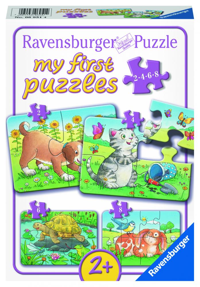 2, 4, 6, 8 Teile Ravensburger Kinder Puzzle my first puzzles Niedliche Haustiere 06951