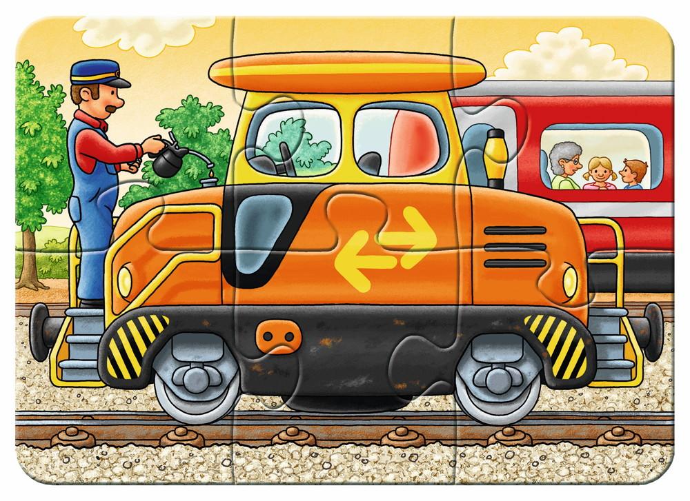 2, 4, 6, 8 Teile Ravensburger Kinder Puzzle my first puzzles Bei der Arbeit 06954