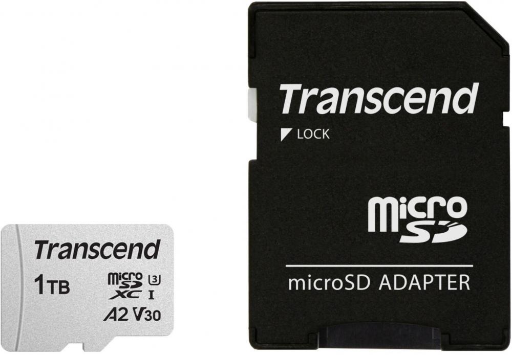 Transcend Micro SDXC Karte 1TB Speicherkarte 300S UHS-I U3 4K A2 V30 Class 10
