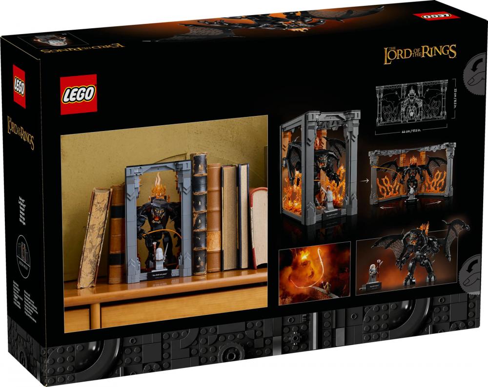 LEGO® Icons Der Herr der Ringe Balrog™ Bücherstütze 1201 Teile 10367