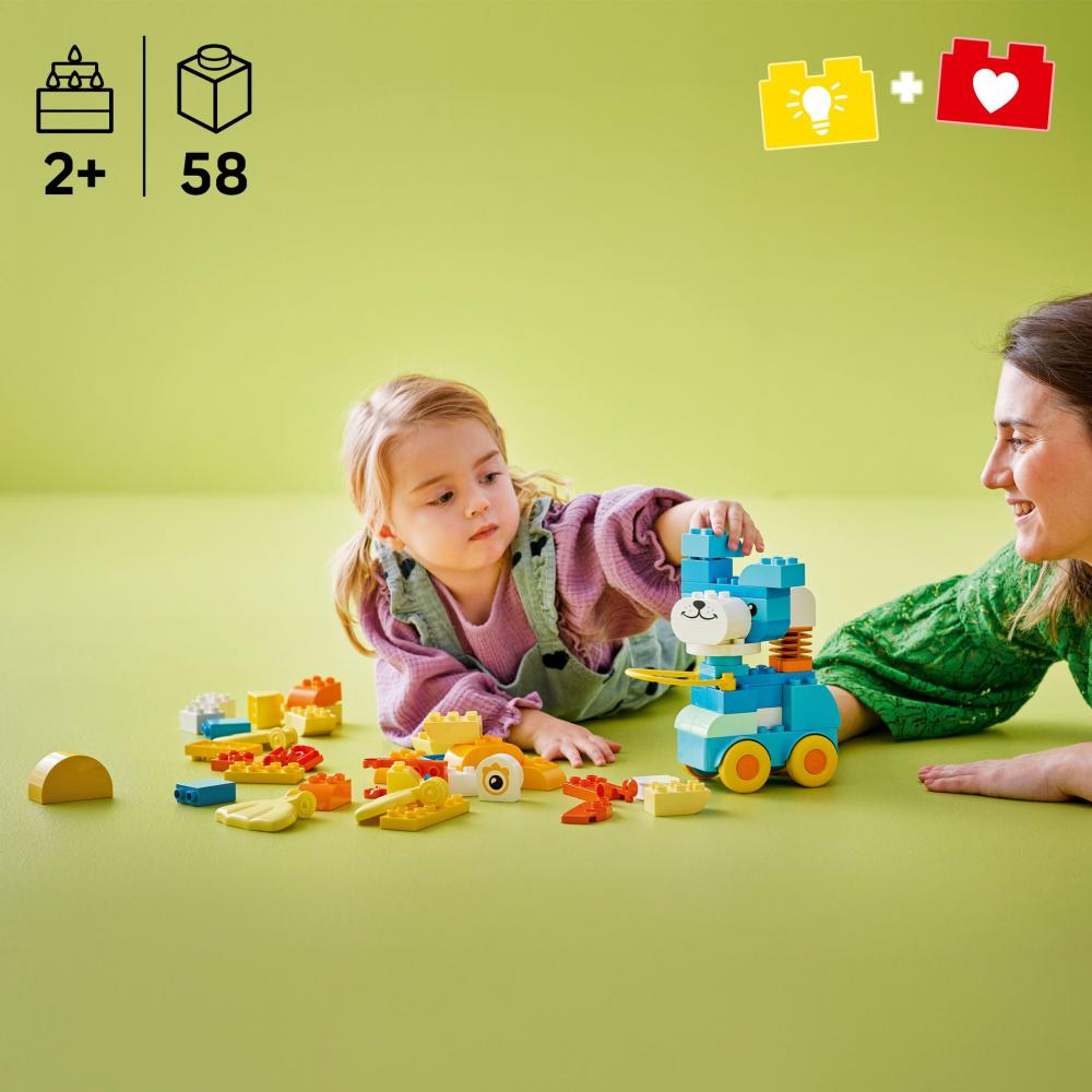 LEGO® DUPLO® Tiere auf Rädern 3-in-1-Set 58 Teile 10448