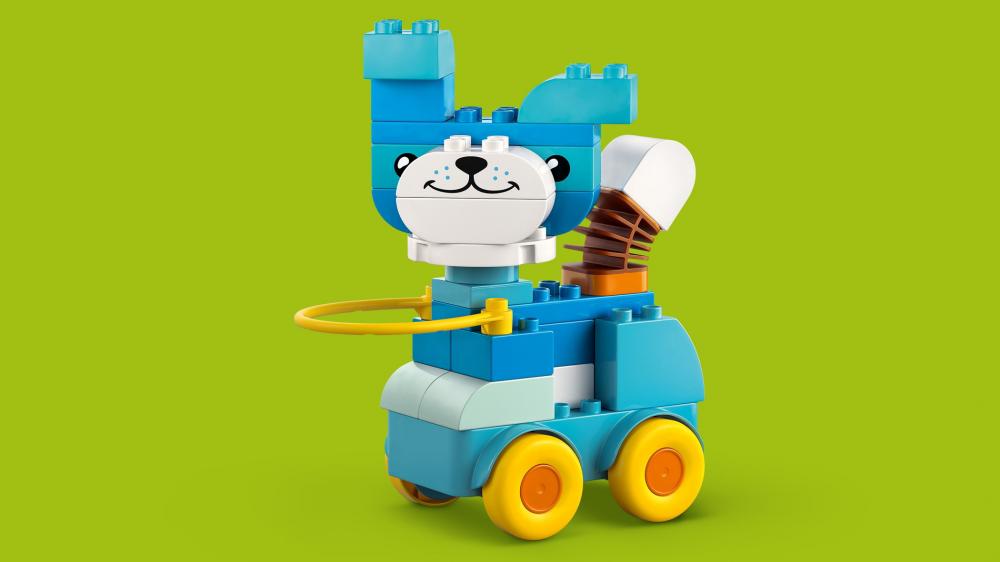 LEGO® DUPLO® Tiere auf Rädern 3-in-1-Set 58 Teile 10448