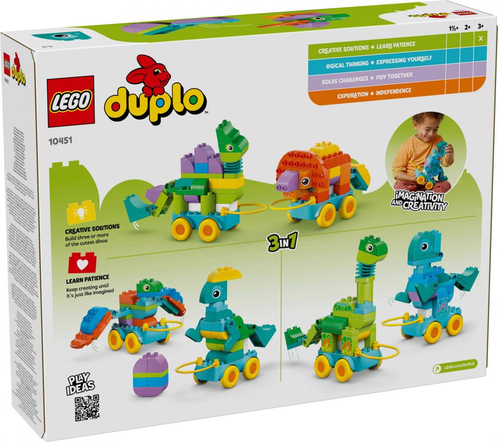 LEGO® DUPLO® Dinos auf Rädern 3-in-1-Set 108 Teile 10451