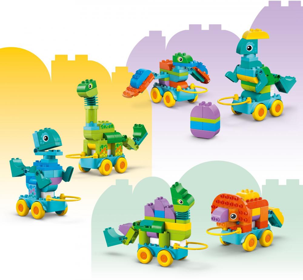 LEGO® DUPLO® Dinos auf Rädern 3-in-1-Set 108 Teile 10451