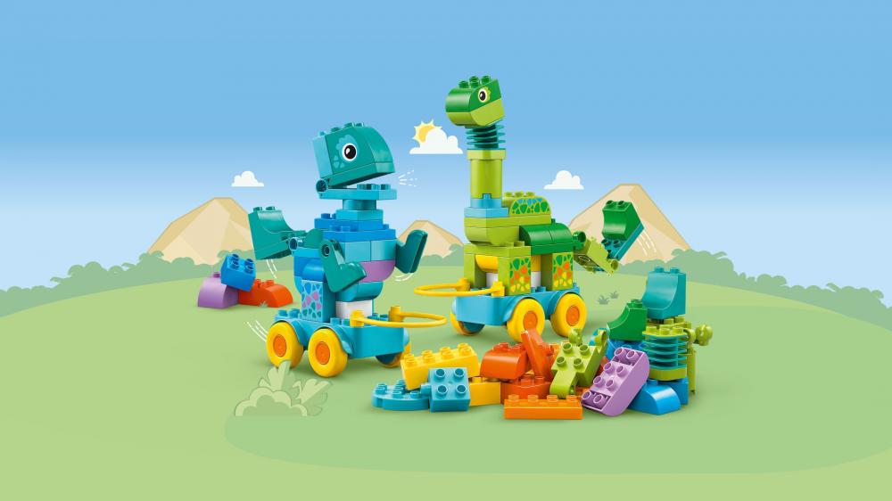 LEGO® DUPLO® Dinos auf Rädern 3-in-1-Set 108 Teile 10451