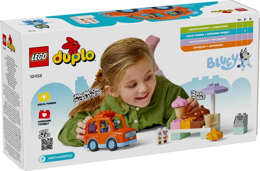 LEGO® DUPLO® Bluey Ausflug zur Eisdiele mit Bluey 22 Teile 10458