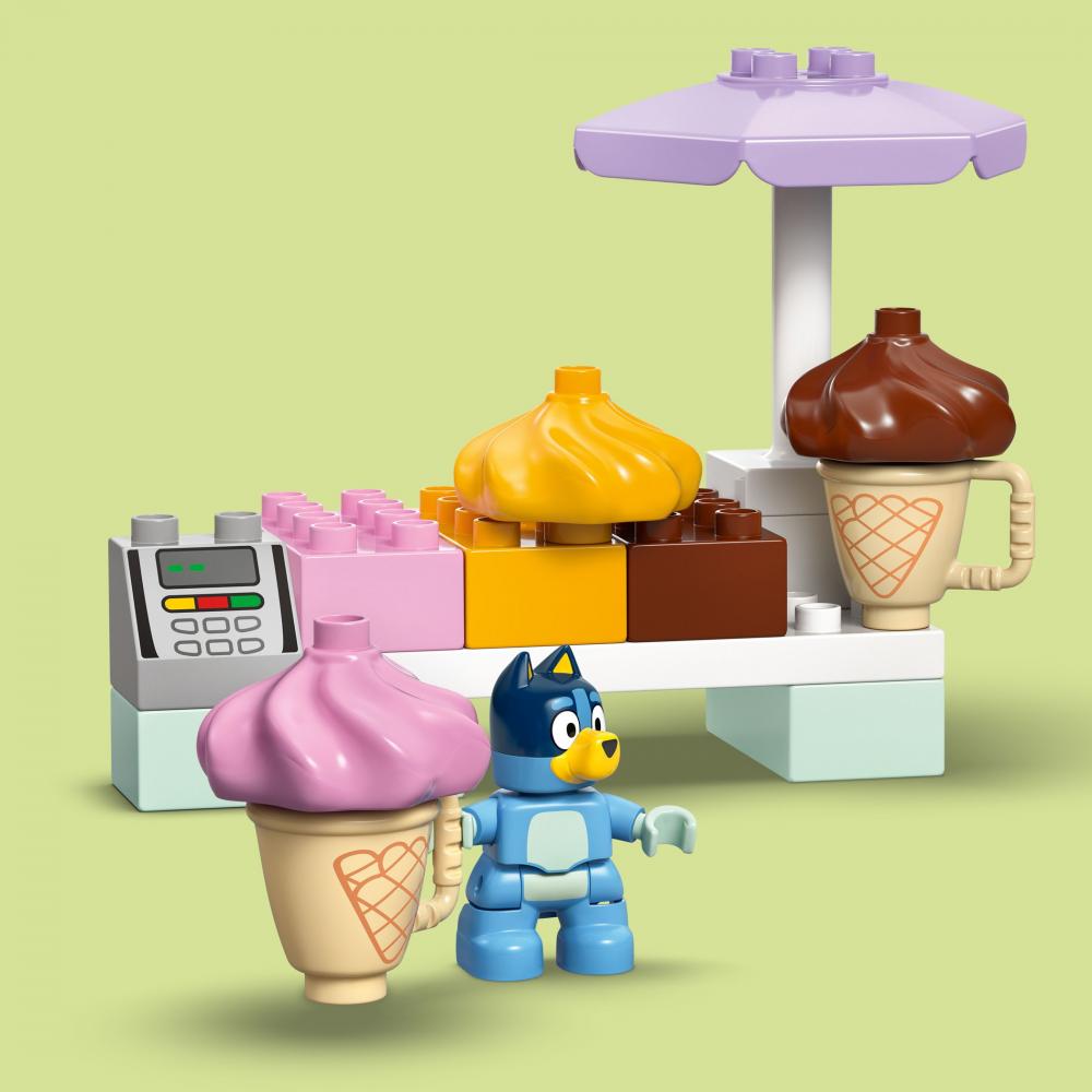 LEGO® DUPLO® Bluey Ausflug zur Eisdiele mit Bluey 22 Teile 10458