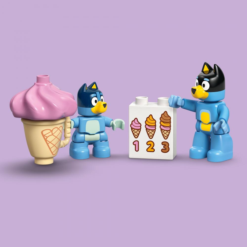 LEGO® DUPLO® Bluey Ausflug zur Eisdiele mit Bluey 22 Teile 10458