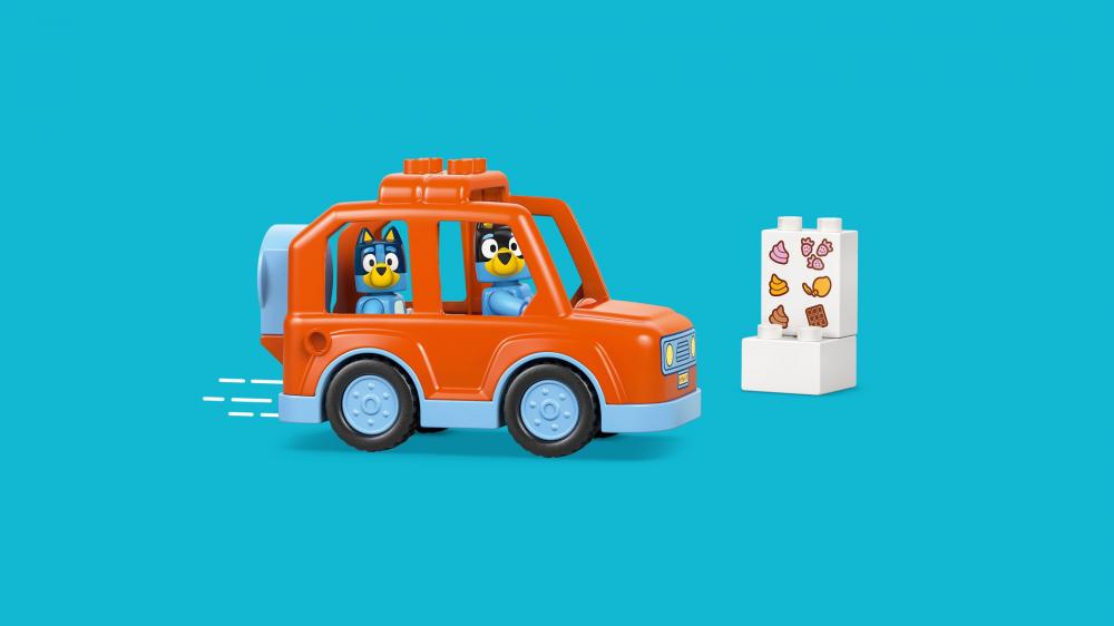 LEGO® DUPLO® Bluey Ausflug zur Eisdiele mit Bluey 22 Teile 10458