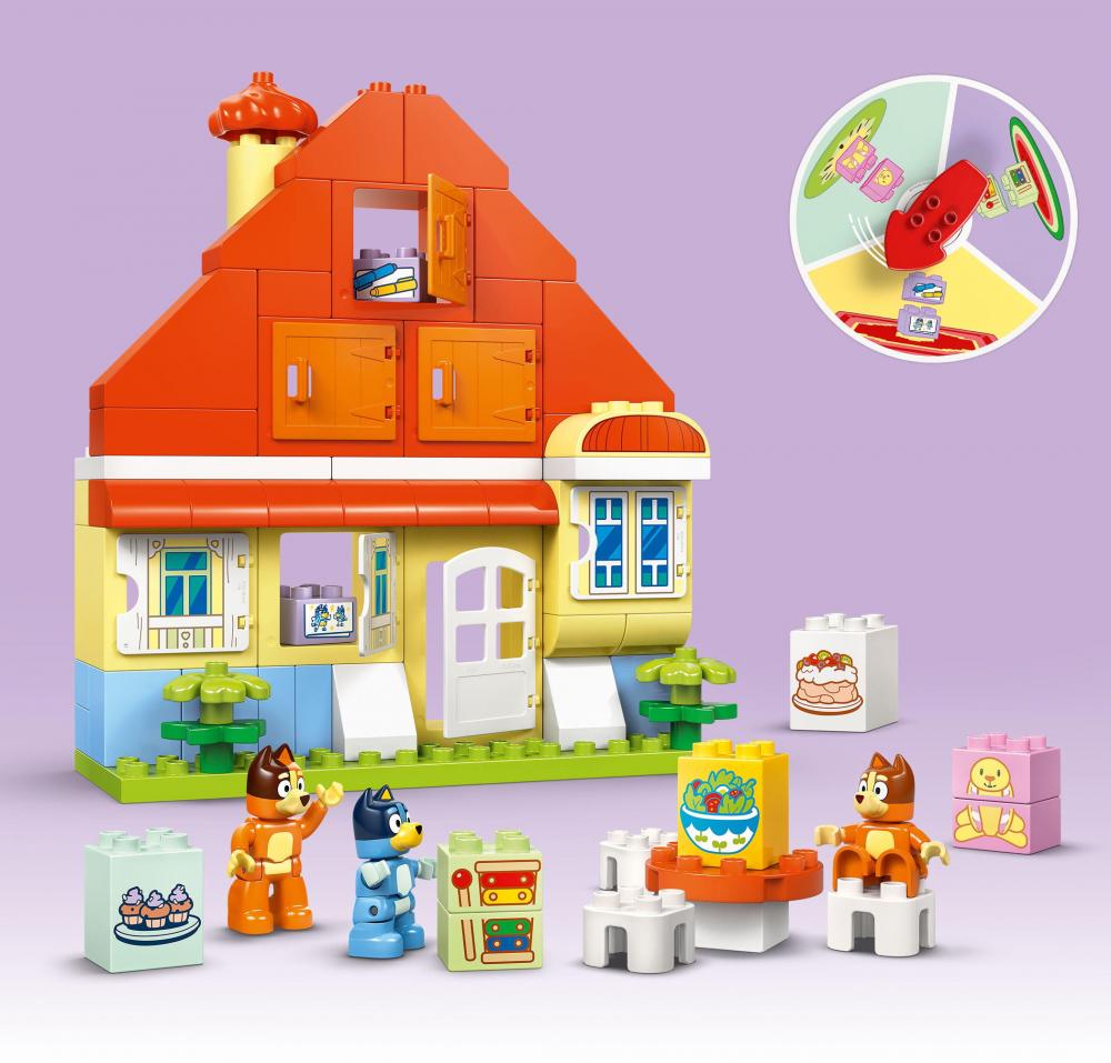 LEGO® DUPLO® Bluey Blueys Familienhaus mit Memory-Spiel 83 Teile 10459