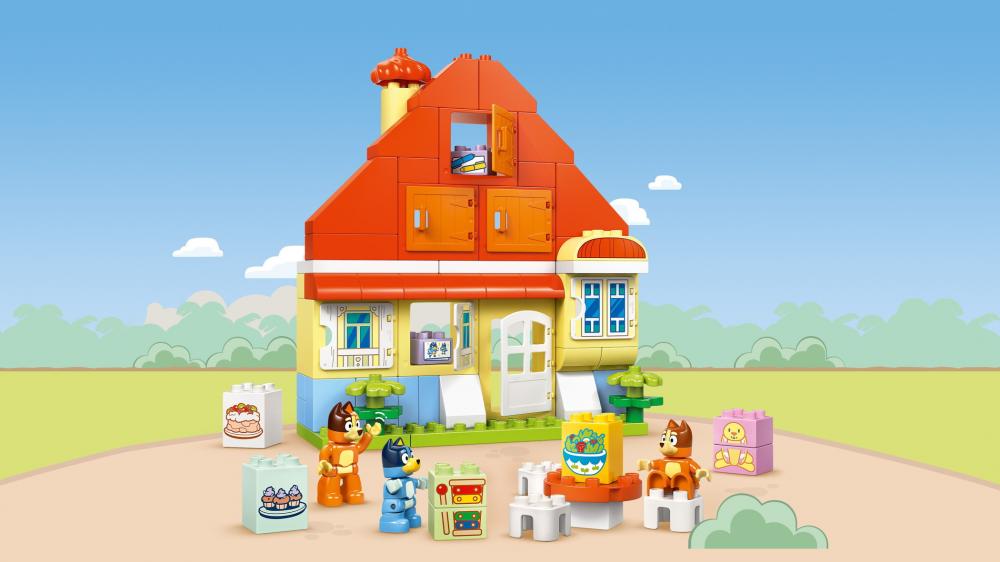 LEGO® DUPLO® Bluey Blueys Familienhaus mit Memory-Spiel 83 Teile 10459