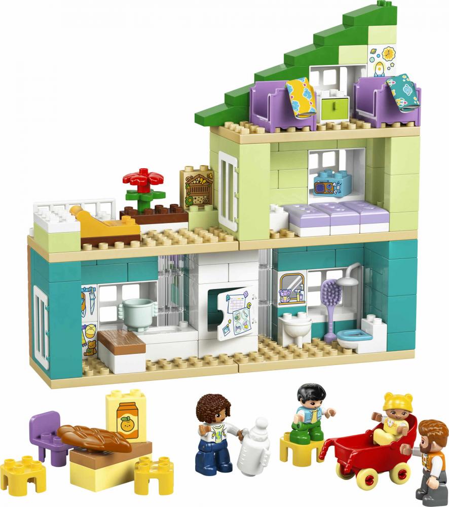 LEGO® DUPLO® Modernes Familienhaus mit Figuren - 3-in-1-Set 166 Teile 10470
