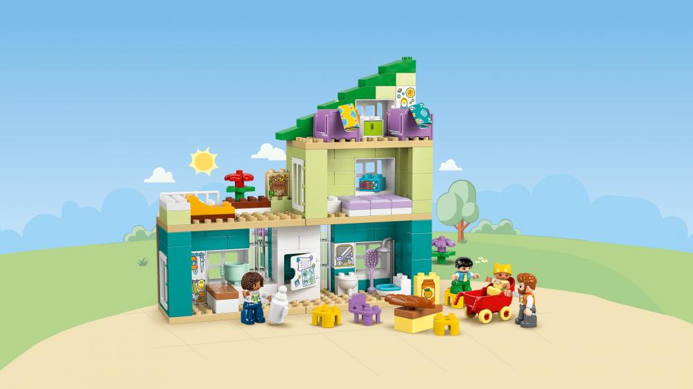 LEGO® DUPLO® Modernes Familienhaus mit Figuren - 3-in-1-Set 166 Teile 10470