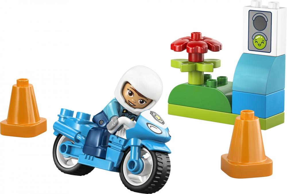 LEGO® DUPLO® Blaues Polizeimotorrad 11 Teile 10471