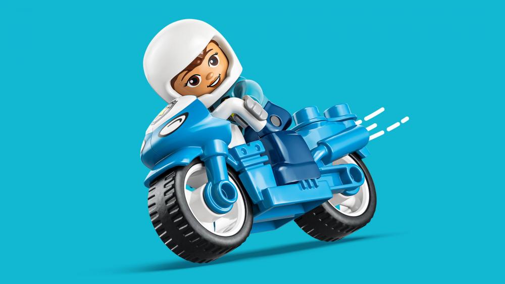 LEGO® DUPLO® Blaues Polizeimotorrad 11 Teile 10471