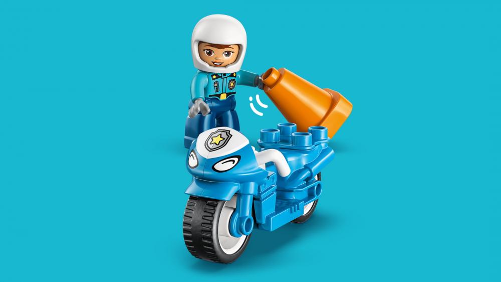 LEGO® DUPLO® Blaues Polizeimotorrad 11 Teile 10471