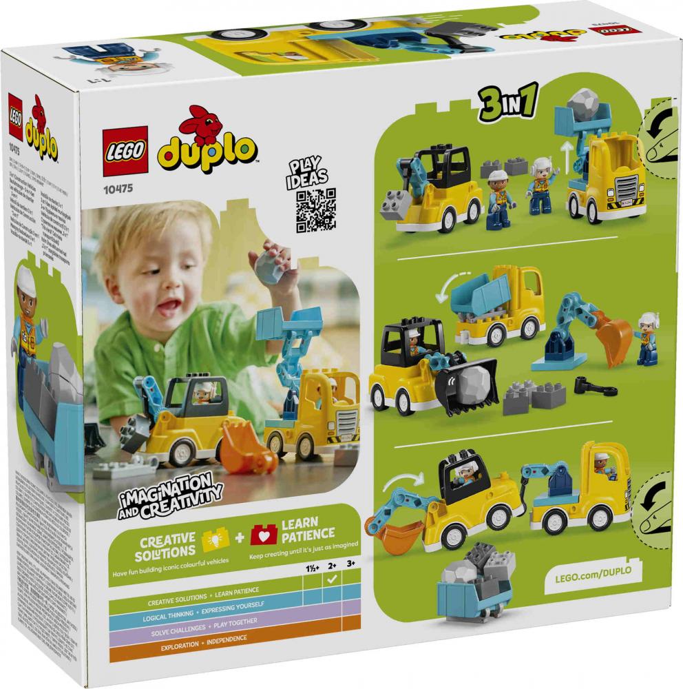 LEGO® DUPLO® Baufahrzeuge - 3-in-1-Set 22 Teile 10475