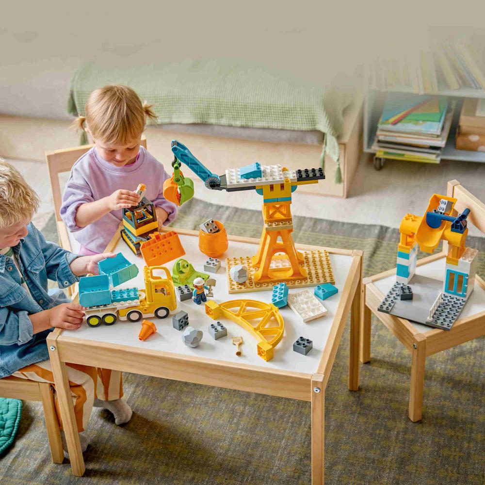 LEGO® DUPLO® Baustelle mit Baufahrzeugen - 3-in-1-Set 84 Teile 10476
