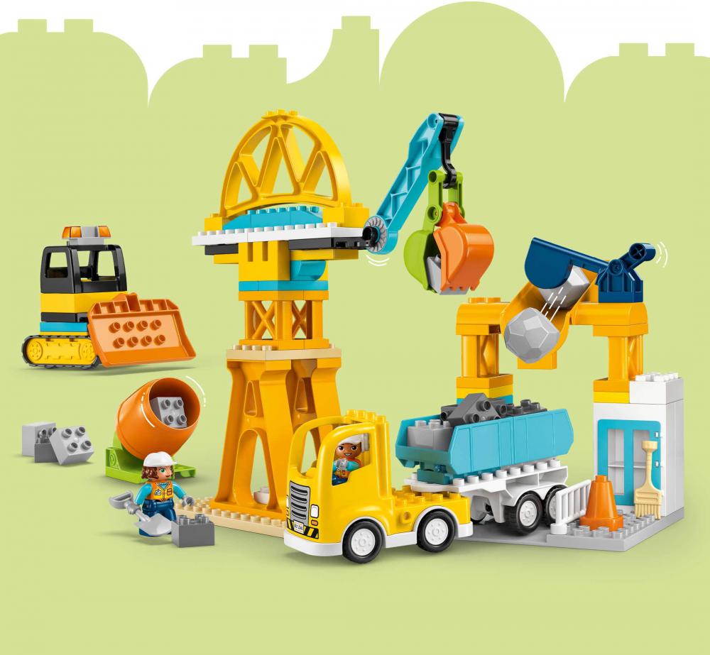 LEGO® DUPLO® Baustelle mit Baufahrzeugen - 3-in-1-Set 84 Teile 10476