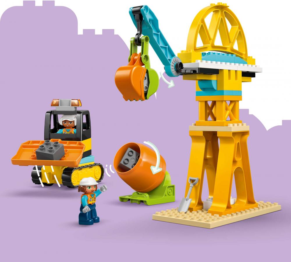 LEGO® DUPLO® Baustelle mit Baufahrzeugen - 3-in-1-Set 84 Teile 10476