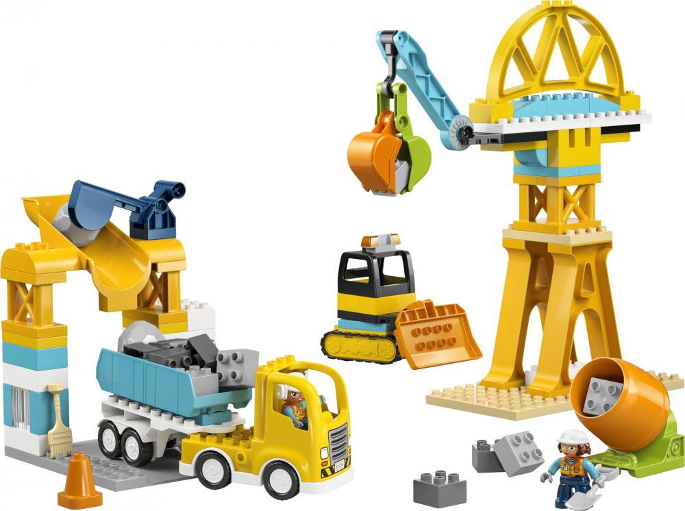 LEGO® DUPLO® Baustelle mit Baufahrzeugen - 3-in-1-Set 84 Teile 10476