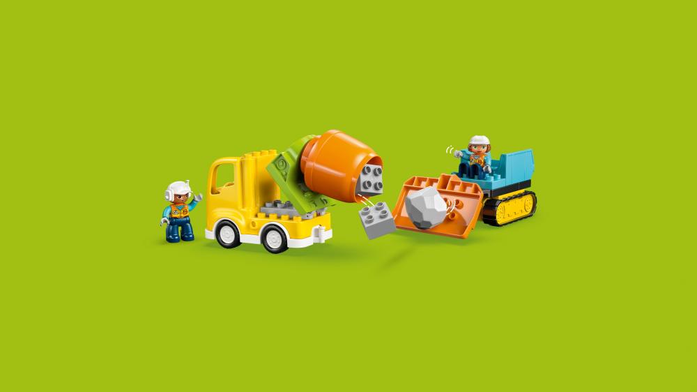 LEGO® DUPLO® Baustelle mit Baufahrzeugen - 3-in-1-Set 84 Teile 10476