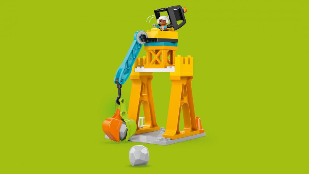 LEGO® DUPLO® Baustelle mit Baufahrzeugen - 3-in-1-Set 84 Teile 10476
