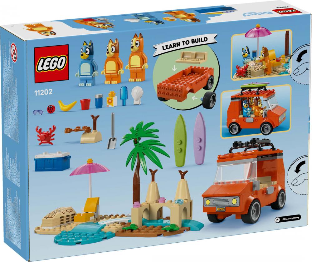 LEGO® Bluey Blueys Strandausflug 133 Teile 11202