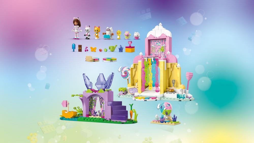 LEGO® Gabby's Dollhouse Zuckerguss-Gebirge und Kätzchen-Garten 263 Teile 11205
