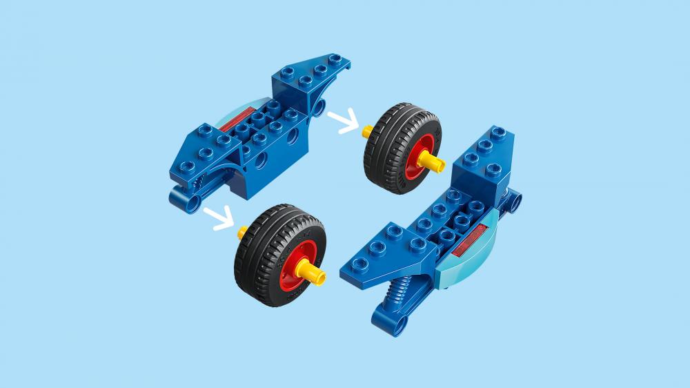 LEGO® Spidey und Seine Super-Freunde Spidey auf Motorrad vs. Rhino 61 Teile 11206