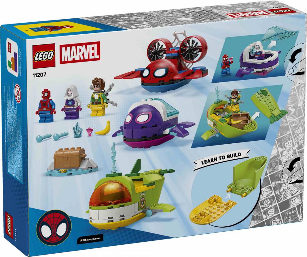 LEGO® Spidey und Seine Super-Freunde Spidey Unterwasserfahrzeuge 154 Teile 11207