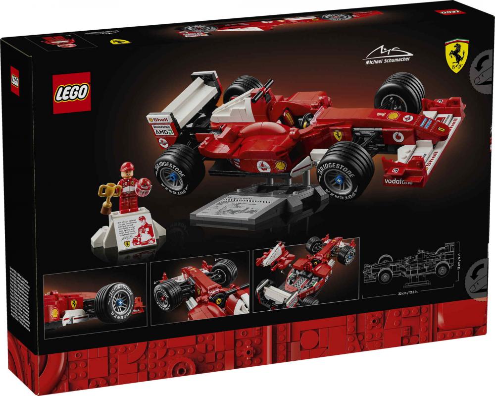 LEGO® Icons Ferrari F2004 und Michael Schumacher 735 Teile 11375