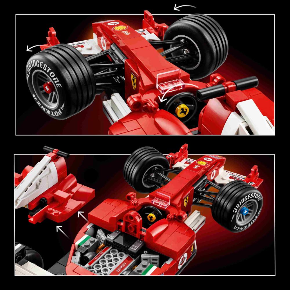 LEGO® Icons Ferrari F2004 und Michael Schumacher 735 Teile 11375