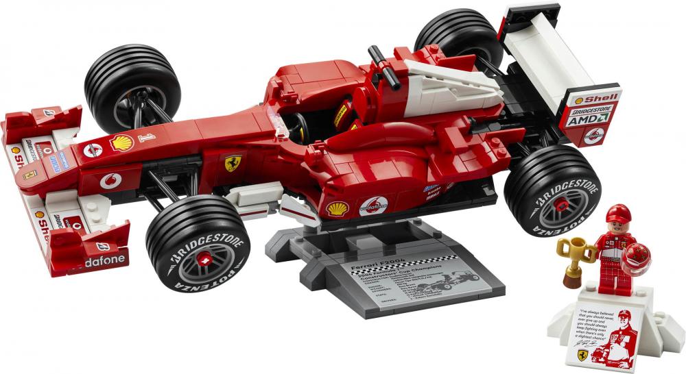 LEGO® Icons Ferrari F2004 und Michael Schumacher 735 Teile 11375