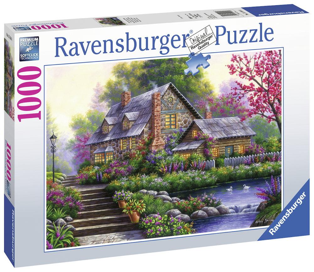 1000 Teile Ravensburger Puzzle Romantisches Cottage 15184
