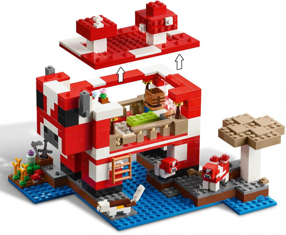 LEGO® Minecraft™ Das Pilzkuh-Haus 500 Teile 21270