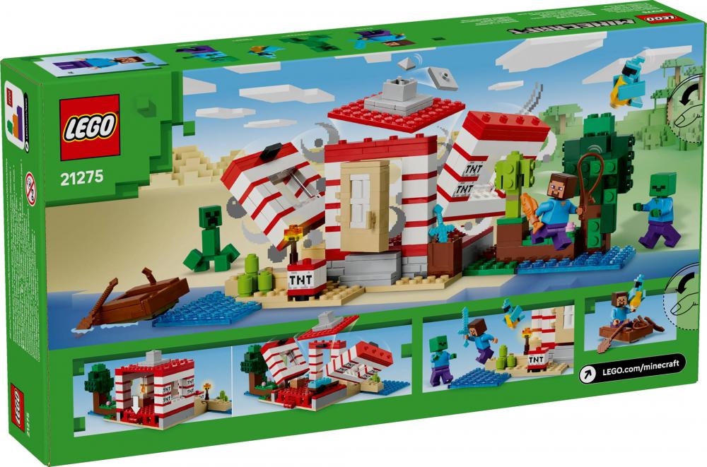 LEGO® Minecraft™ Das TNT-Dschungelhaus 287 Teile 21275