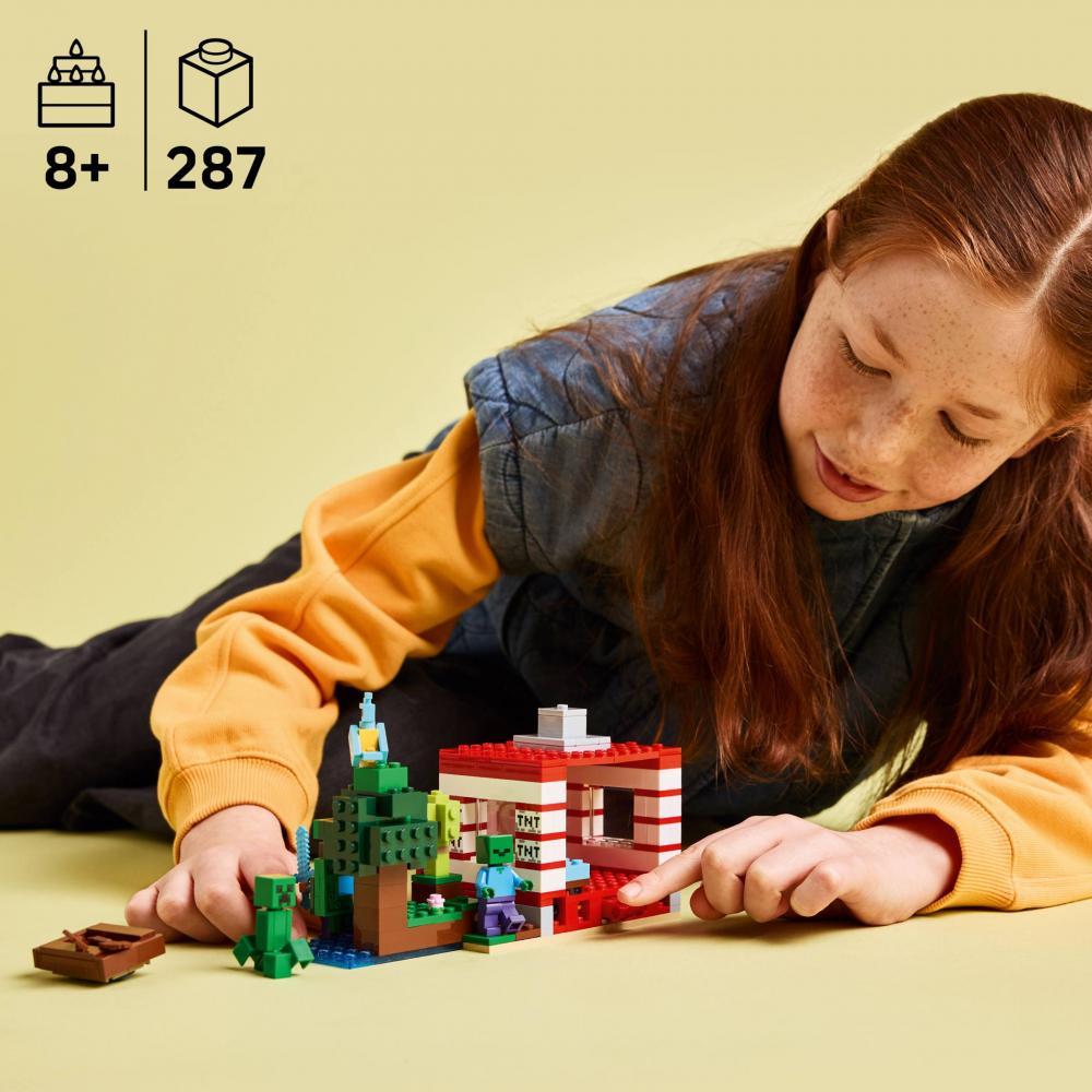 LEGO® Minecraft™ Das TNT-Dschungelhaus 287 Teile 21275