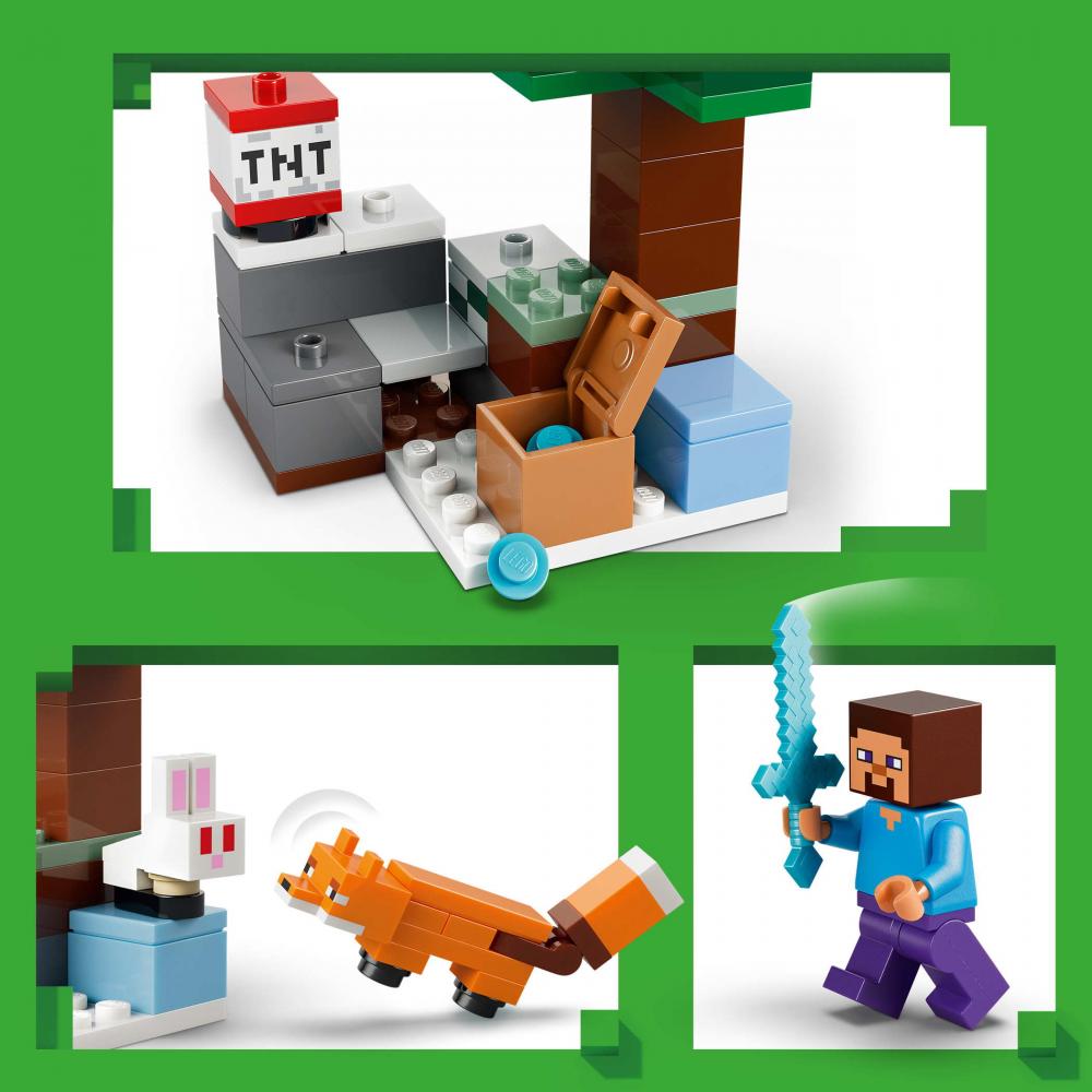 LEGO® Minecraft™ Steves Abenteuer in der Taiga 79 Teile 21583