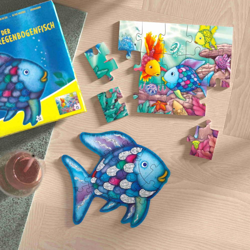 12, 15 Teile Kinder Puzzle 2 Puzzles - Der Regenbogenfisch 2014588001