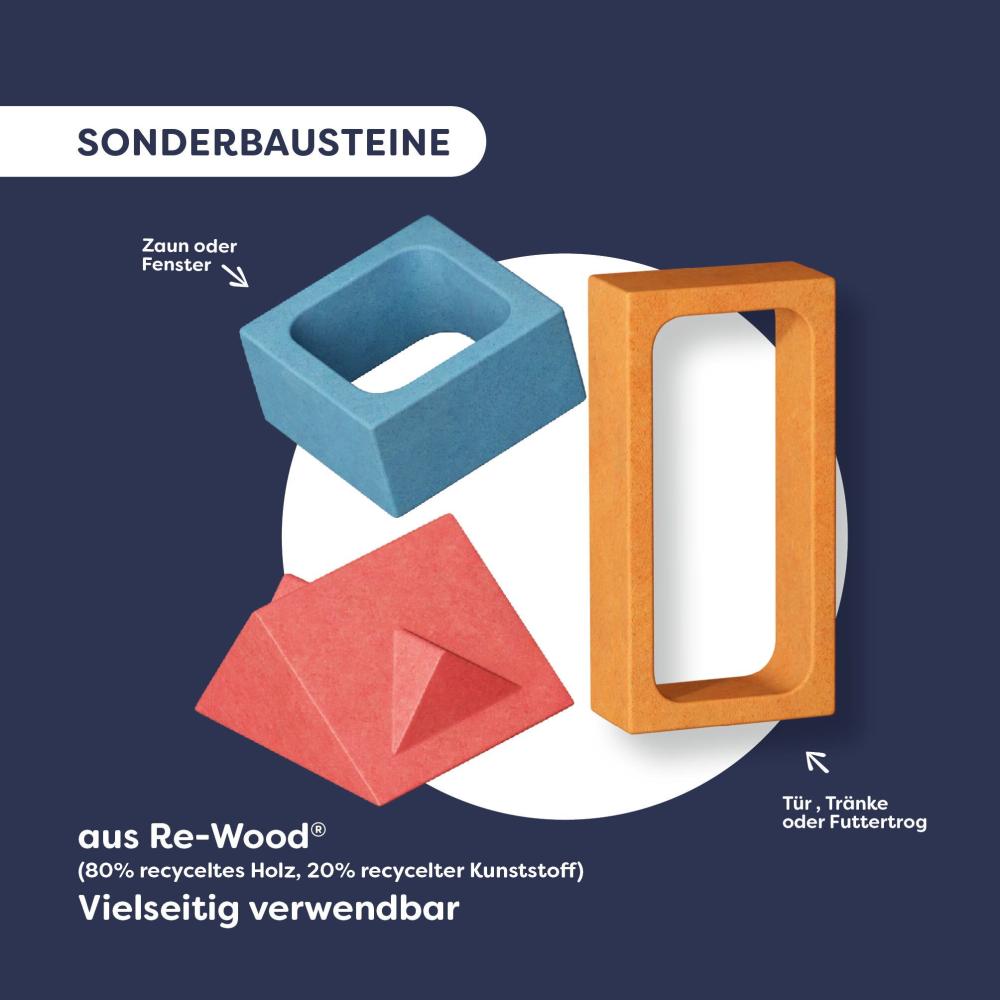 Haba Bau- und Entdeckersteine My 1st Block World Hühnerhof Kikeriki2014554001