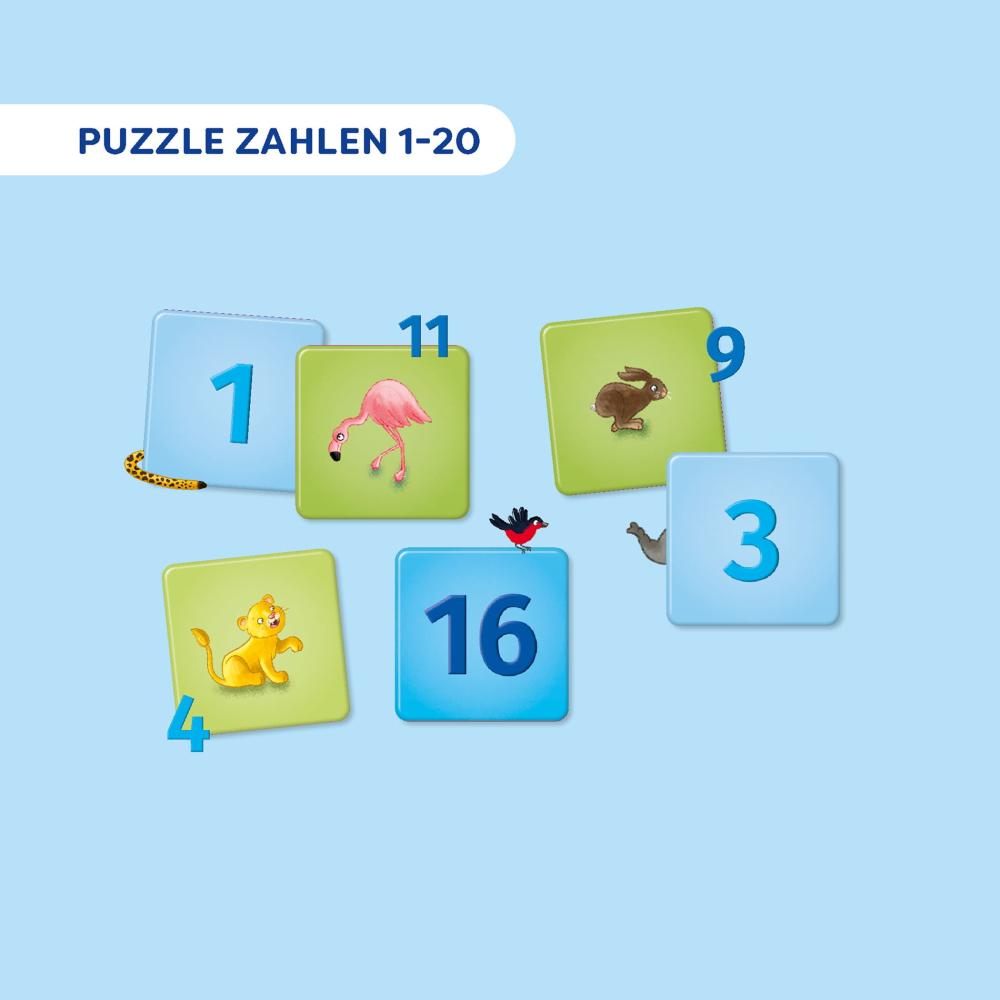 48 Teile Haba Kinder Puzzle Puzzle + learn Zahlen 1-20 2013836001