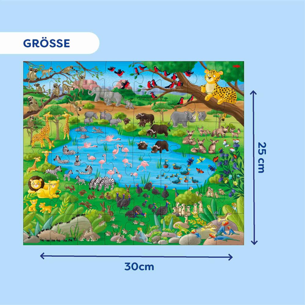 48 Teile Haba Kinder Puzzle Puzzle + learn Zahlen 1-20 2013836001