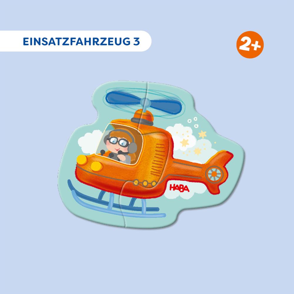 2, 2x3, 4 Teile Haba Kinder Puzzle 4 Erste Puzzles - Einsatzfahrzeuge 2014677001
