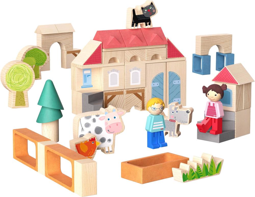 Haba Bau- und Entdeckersteine My 1st Block World Unsere große Farm2013392001
