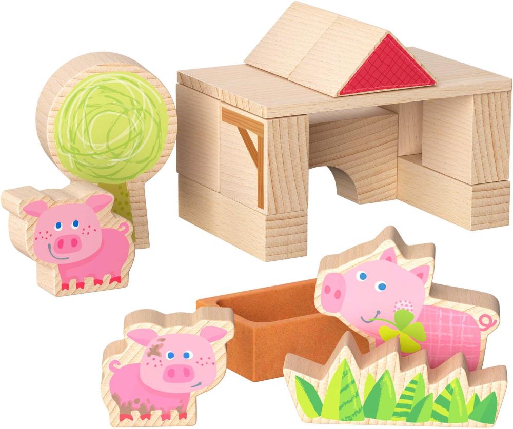 Haba Bau- und Entdeckersteine My 1st Block World Ferkelstall Kalle2014559001